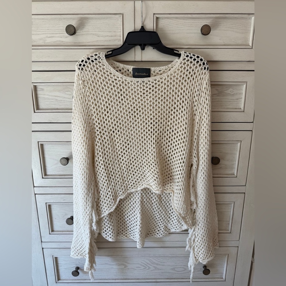 Ivory Knit Sweater by American Eagle